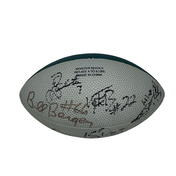 Philadelphia Eagles Autographed Signed Football Bill Bergey Sean Landeta & More - Picture 4 of 10